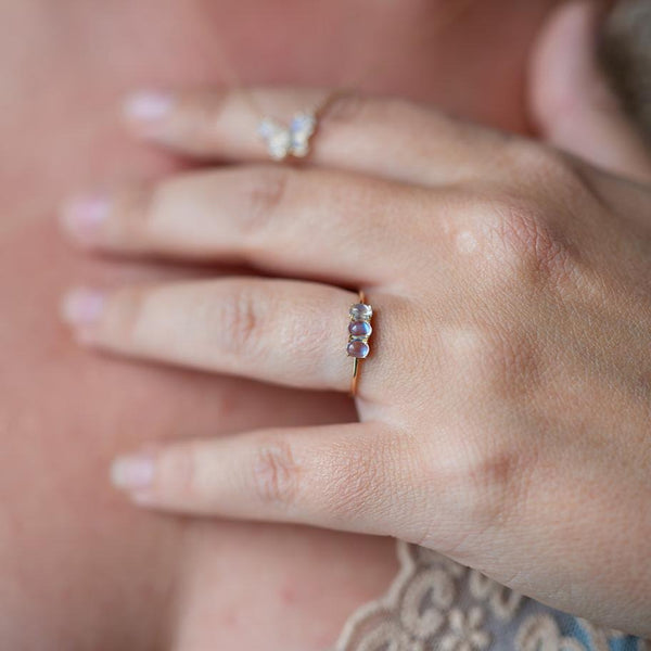 Iris Moonstone Ring