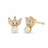 The Pearl Fleur Studs