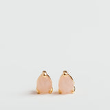 Capri Studs - Rose Quartz